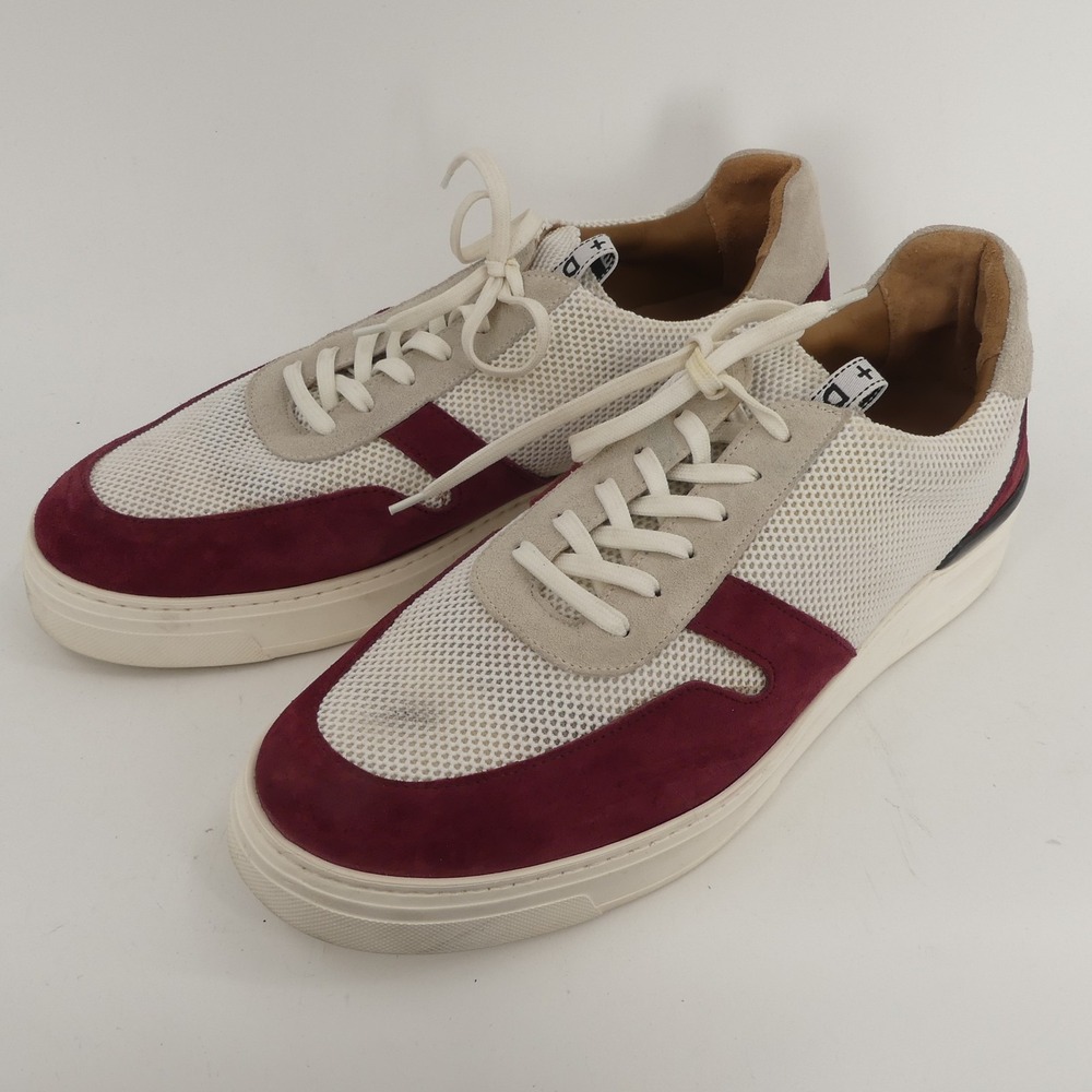 Duke + Dexter Ritchie Sneaker Trainers White Red Made in England Men's 12
